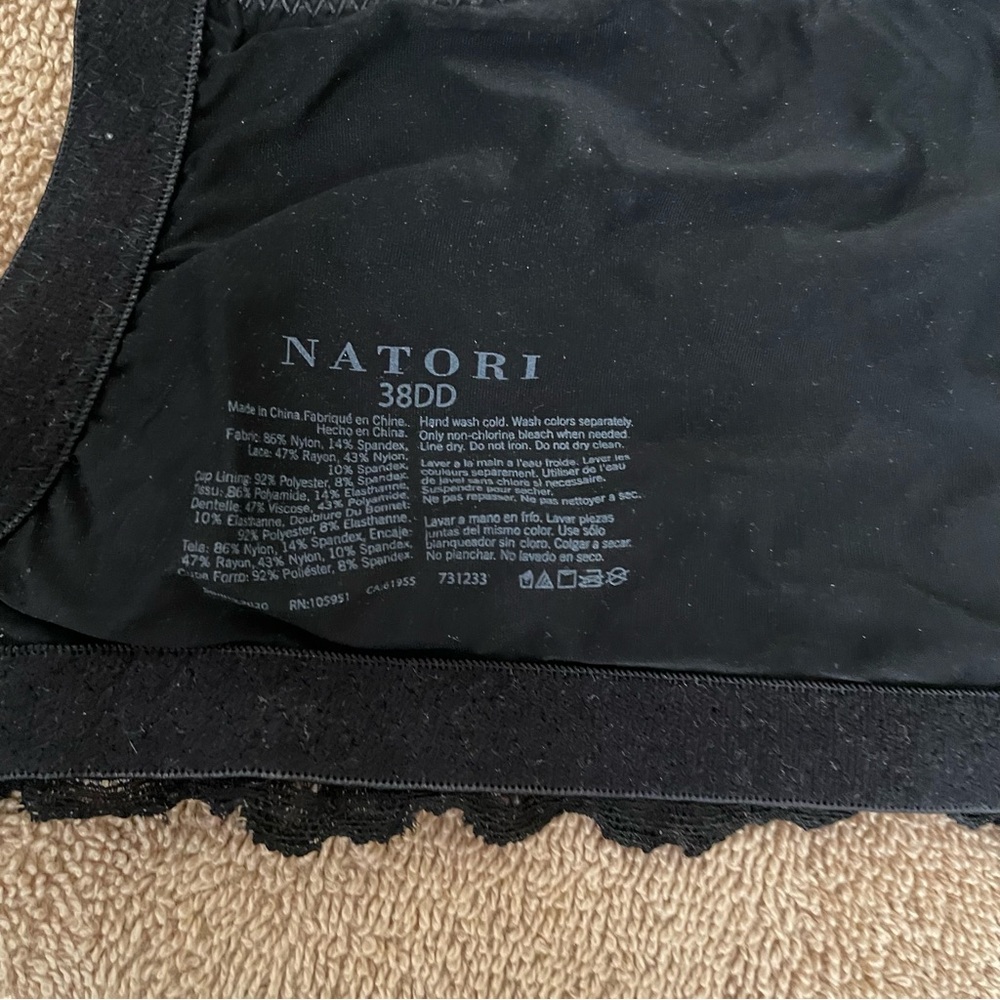 Natori Women’s Black Underwire Bra With Lace - Picture 3 of 4